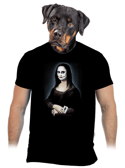 Mona Joker Lisa férfi póló Black