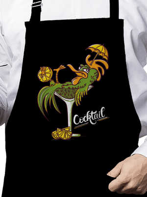 Cocktail kötény Black