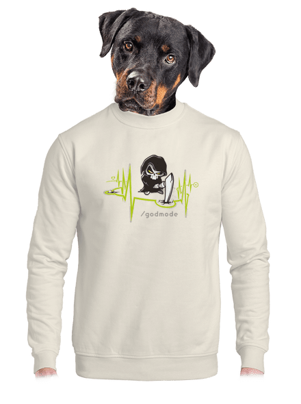 Isteni beavatkozás unisex crewneck Off White