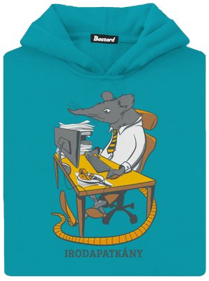 Irodapatkány gyerek kenguruzsebes pulóver Hawaiian Blue