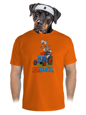 ZeThor férfi sportpóló Neon Orange