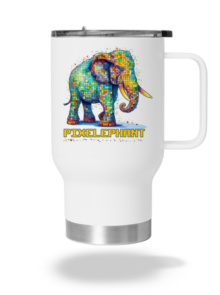 Pixelephant termosz bögre White