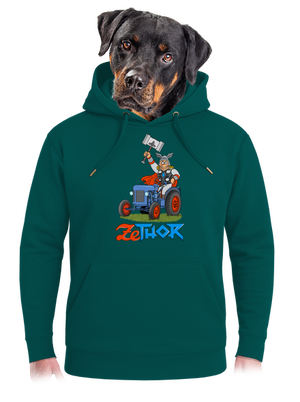 ZeThor unisex prémium pulóver Emerald Green