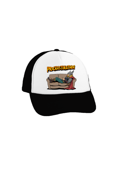 Procrastinathor teherautós sapka Black cap