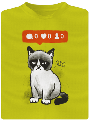 Grumpy gyerek sport póló Neon Yellow