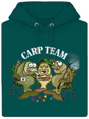 Carp Team unisex prémium pulóver Emerald Green