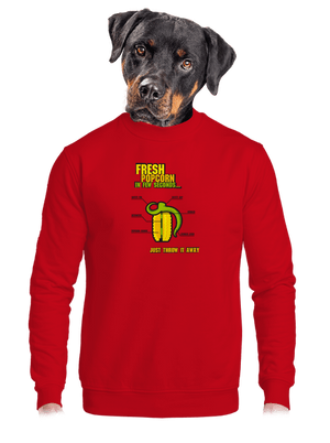 Popcorn grenade unisex crewneck Red