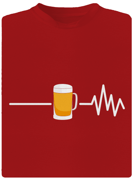 Beer help férfi sportpóló Red Mal