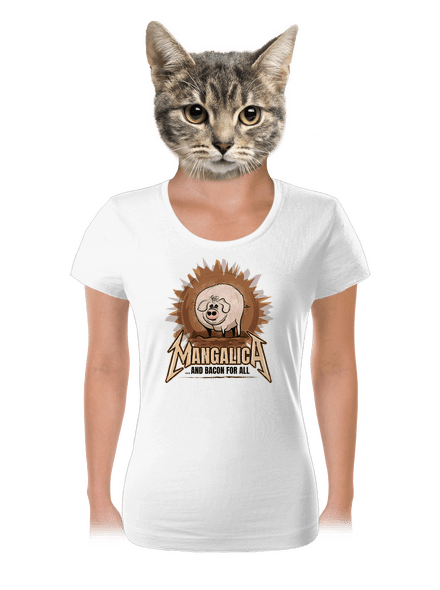 Mangalica női póló White