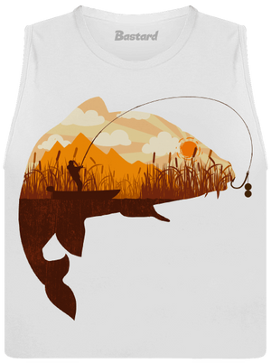 Halfogás női bővített trikó White