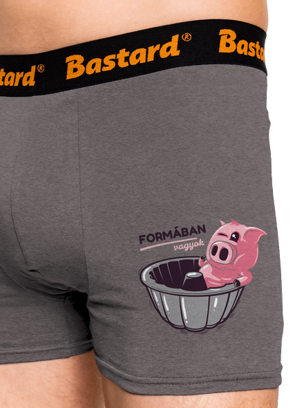 Formában boxeralsó Gray Melange