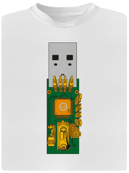 USB city férfi sportpóló White