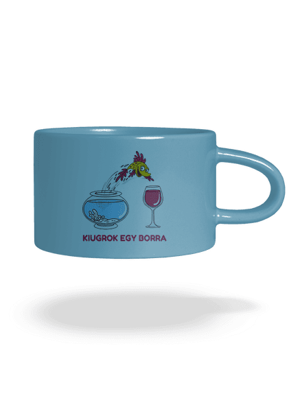 Kiugrok egy borra macaron bögre Blue Macaron