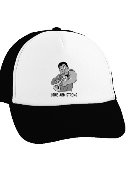 Louis Armstrong teherautós sapka Black cap