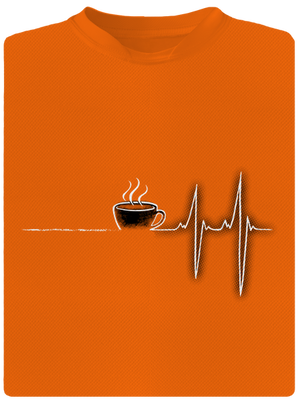 Coffee help gyerek sport póló Neon Orange