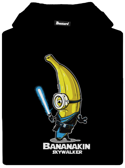 Bananakin Skywalker gyerek kenguruzsebes pulóver Black