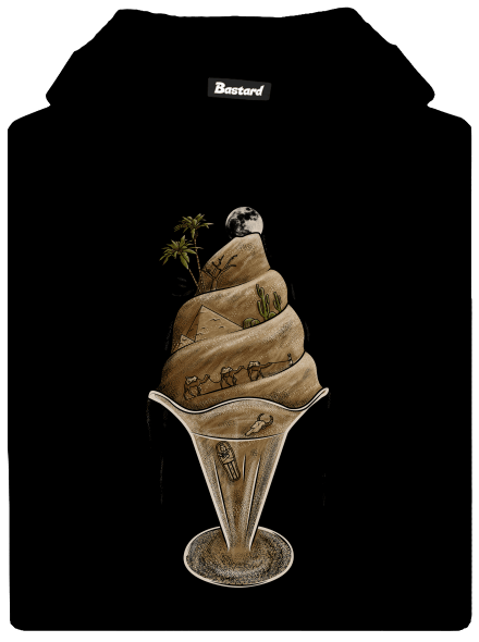 De(s)ert gyerek kenguruzsebes pulóver Black