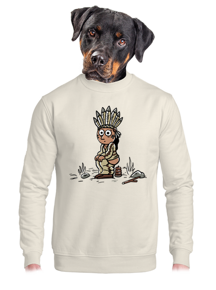 Indián unisex crewneck Off White