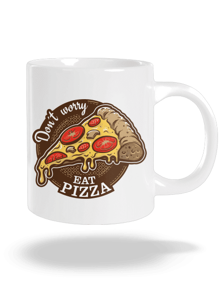 Pizza nagy bögre White