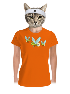 Szentjánosbogár női sportpóló Neon Orange