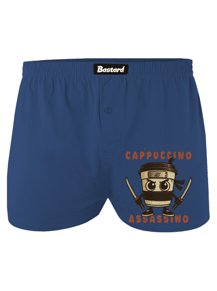 Cappuccino Assasino – Italian Brainrot férfi alsó nadrág Blue