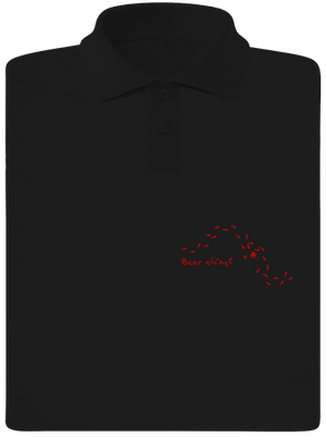 Beer effect férfi pólóingek Black