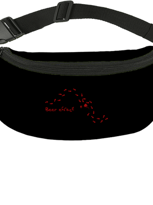 Beer effect övtáska Black