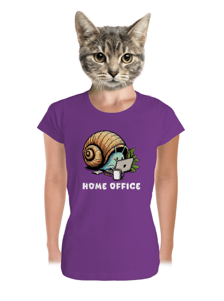 Sneka home office prémium női póló Purple