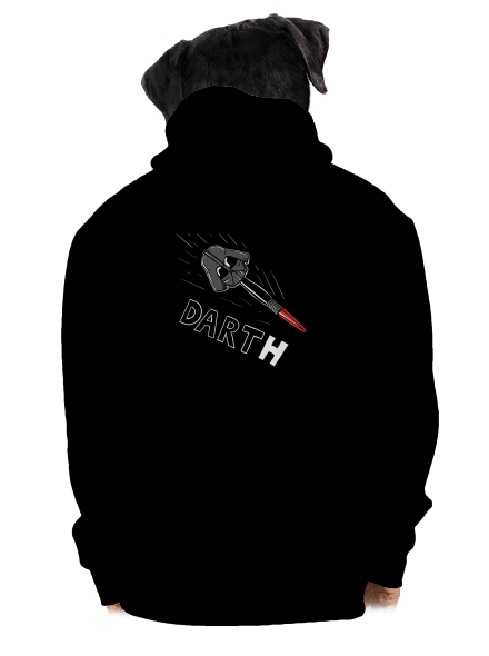Dart(h) cipzáras férfi pulóver Black