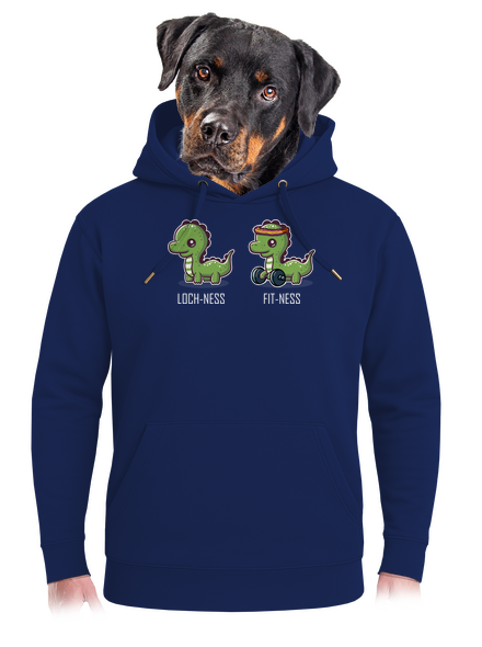 Fit-ness unisex prémium pulóver Navy