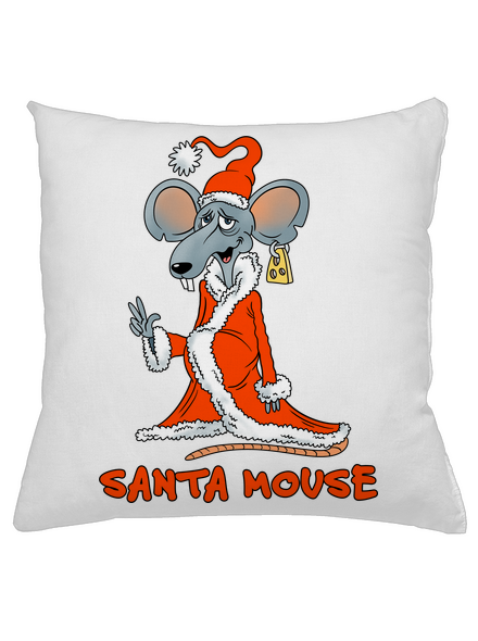 Santa mouse párna White