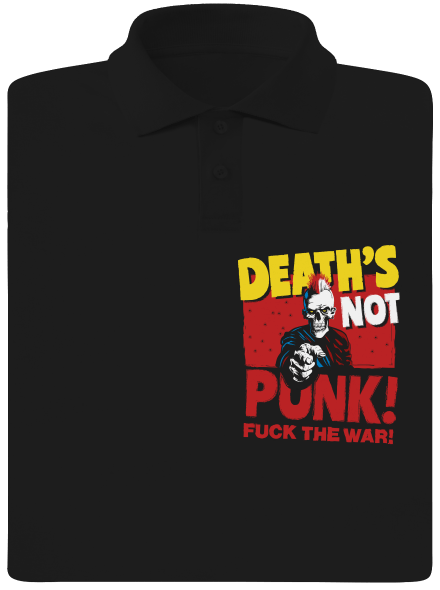 Death's not punk férfi pólóingek Black