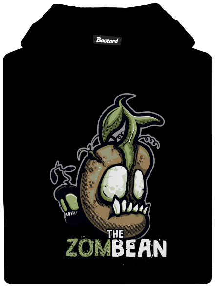 Zombean gyerek kenguruzsebes pulóver Black