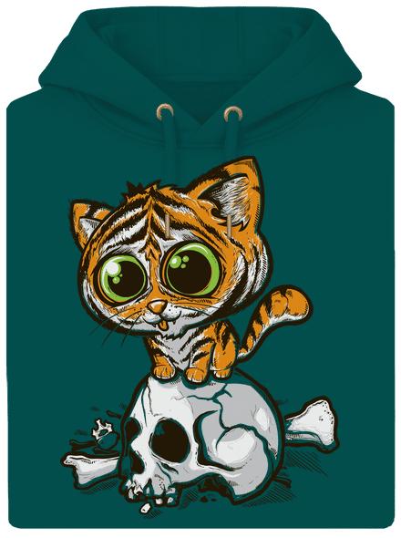Tigriskölyök unisex prémium pulóver Emerald Green