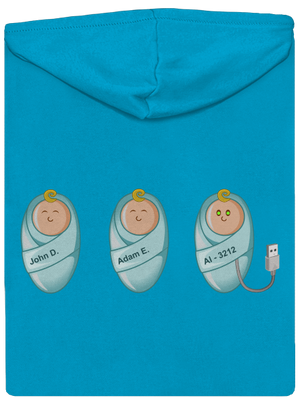 AI baby cipzáras női pulóver Blue Atol