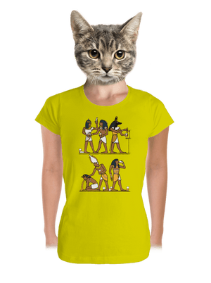 Egyiptomi parti prémium női póló Lemon