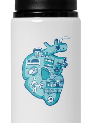 Érte dobog a szív kulacs White