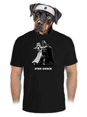 Star dance férfi sportpóló Black