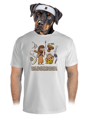 Oldschool férfi sportpóló White