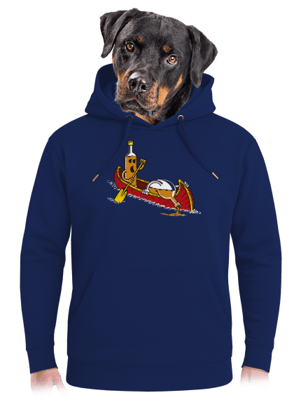 Rumivók unisex prémium pulóver Navy