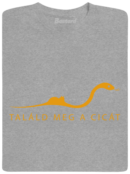 Találd meg a cicát férfi póló Sport Grey