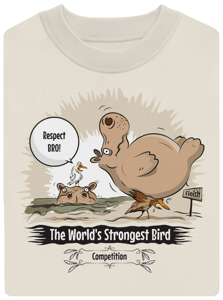 Strongest bird unisex crewneck Off White
