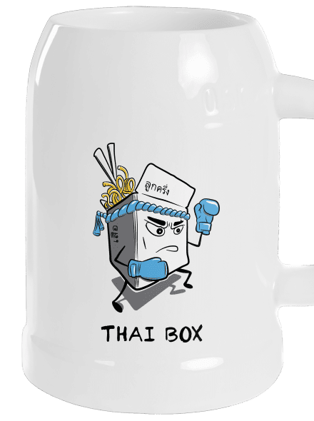 Thai box söröskorsó White