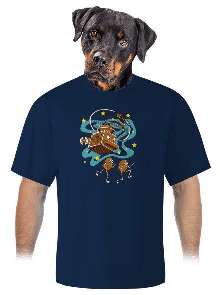 Meg foglak verni unisex túlméretezett póló Midnight Blue