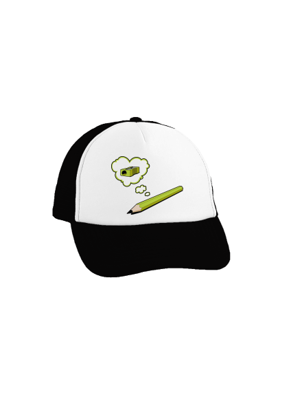 Ceruza és hegyező teherautós sapka Black cap