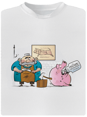 Hentes és disznó gyerek sport póló White