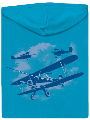 Égi lovagok cipzáras női pulóver Blue Atol