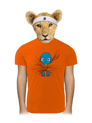 Szellem gyerek sport póló Neon Orange