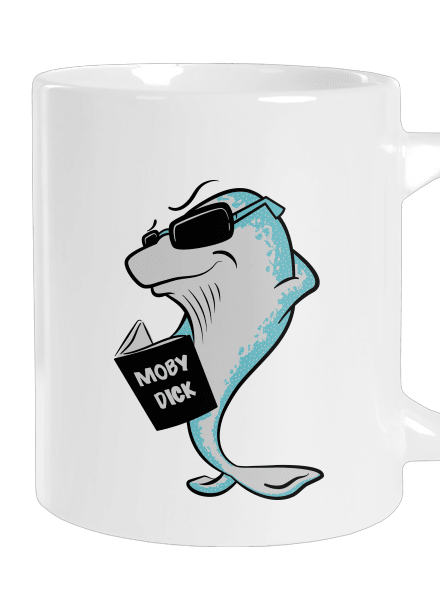 Moby Dick nagy bögre White