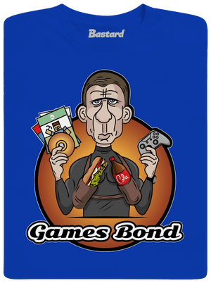 Games Bond férfi póló Royal Blue